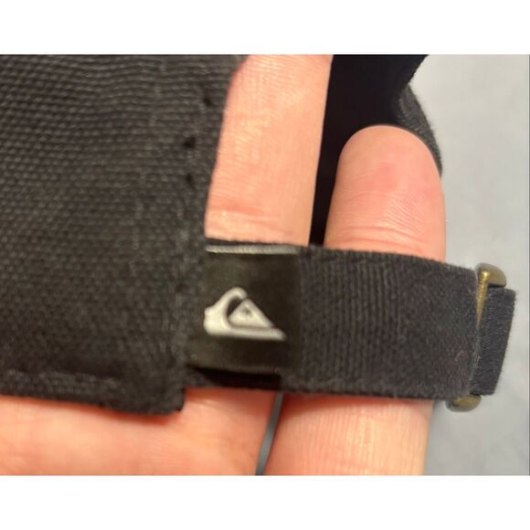 Quiksilver Outdoor Fishing Hunting Cap Hat Adult Mens Black Adjustable - Picture 7 of 8